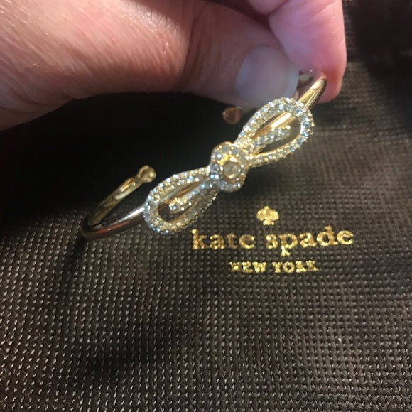 Kate Spade Rhinestone Cuff with Bow - Picture 3 of 3